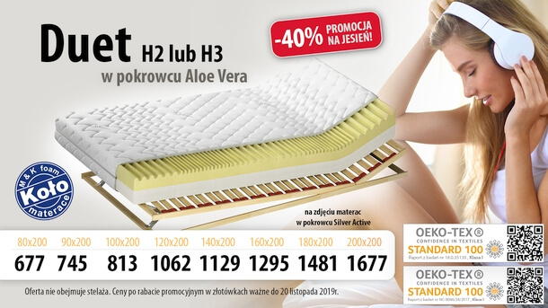 promocja materac duet